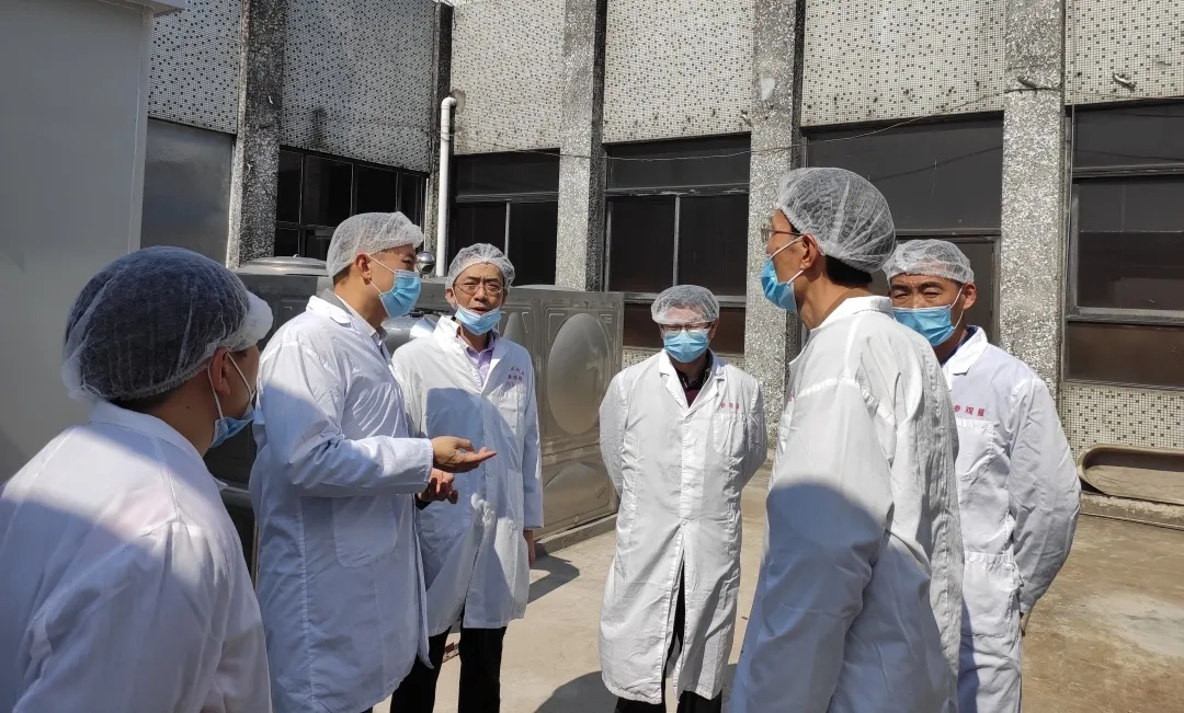 广州市生态情形局海珠区分局局长区劲邦一行到耀彩网公司检查指导事情